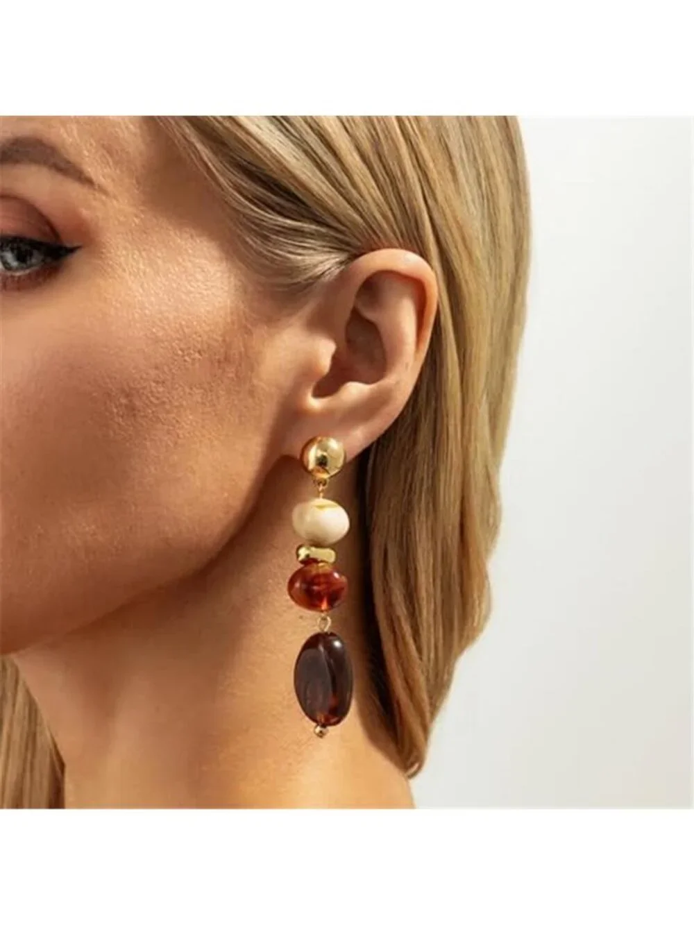 Chunky Resin Drop Earrings